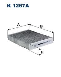 Фильтр салона RENAULT SCENIC III угольный K 1267A