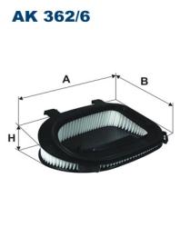 Фильтр воздушный BMW F25/E70/E71 2.0D/3.0D 10- AK 362/6