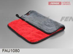 Салфетка из кораллового флиса двусторонняя 30*40см 840 г/м2 серый/красный FAU1080