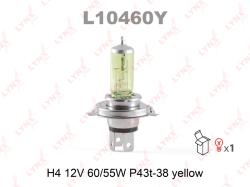 Лампа H4 12V 60/55W P43T-38 YELLOW L10460Y