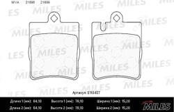 Колодки тормозные MERCEDES W203 00>/A208/A209 CLK задние SemiMetallic E110457