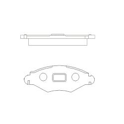 Колодки тормозные PEUGEOT 206/206SW 01>(-ABS) передние GK0858