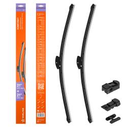 Щетки стеклооч бескаркас универс компл. (2шт.) 530/530мм (21"/21") 4 адптр (AWB-BK-530K)