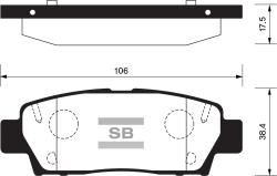 Колодки задние SP2022