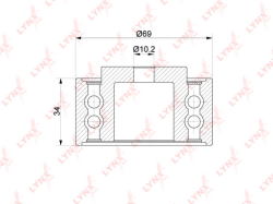 Ролик ремня ГРМ CITROEN C5/PEUGEOT 206-807 1.8-2.2 YP403042