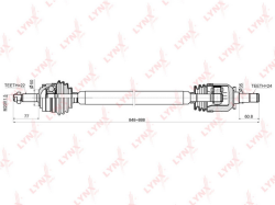 ШРУС LADA 2108-09/99/2110-12 1.1-1.5 86- нар. CO-4600