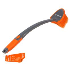 Щетка для мытья с мягкой распушенной щетиной, прорезиненные ручка и кант (52 см) (ABIN006)