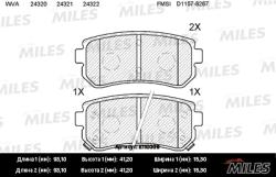 Колодки торм. KIA CEED/RIO/SPORTAGE/HYUNDAI ACCENT/i20/i30/ix35 зад.SemiMetallic E110009