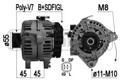 Генератор TOYOTA AVENSIS/CAMRY 2.4 03- 100A 209366