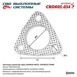 Прокладка приемной трубы CBD605.034