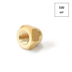 Гайка колпачковая латунная М 3 DIN 1587 500шт FORTLUFT sts018831