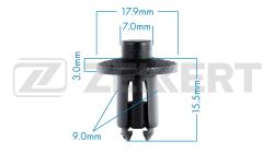 Клипса крепёжная Toyota (миним. кол-во заказа 10 шт) be-2084