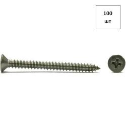 Саморез 5,5х25 полукр.гол. DIN 7981 A2 100шт FORTLUFT sts025029