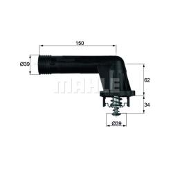 Термостат BMW Е34/Е36 1.6/1.8 89-00 TI 20 95