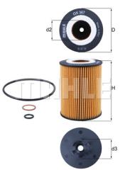 Фильтр масляный BMW E60/E65/X5 (E53) 4.4/4.5/3.5/4.8 OX367D