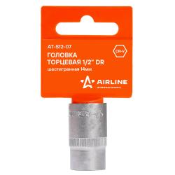 Головка торцевая 1/2" шестигранная 14мм, пласт.подвес (AT-S12-07)