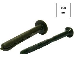 Дюбель-гвоздь HCX TB VZN 6х45 (чёрн.цинк) нейл. 100шт FORTLUFT sts030674
