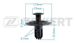 Клипса крепёжная Honda (миним. кол-во заказа 10 шт) be-2606