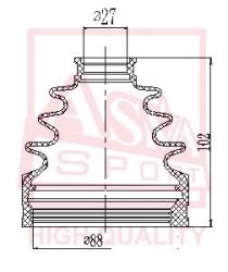 Шрус внутренний левый 28x36.2x31 FORD MONDEO 2 0D 140PS AT fdil-ca2e