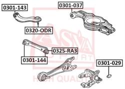 Тяга задняя поперечная HONDA ODYSSEY/SHUTTLE RA1/RA2/RA3/RA 0325-ra3