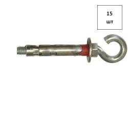 Анкерный болт с крюком 12х130 оц. 15шт FORTLUFT sts031612