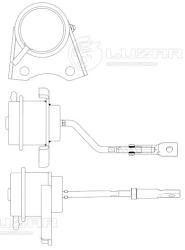 Актуатор турбокомпрессора для а/м PSA Boxer (06)/Jumper (06-) 2.2D (TD03) (LTC 2022)