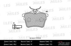 E110526 Колодки тормозные CITROEN C5 08-/PEUGEOT 407 04-/607 00- задние SemiMetallic