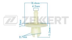 Клипса крепёжная BMW (миним. кол-во заказа 10 шт) be-3533