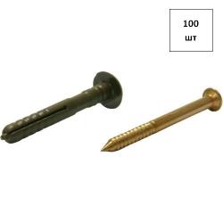 Дюбель-гвоздь HCX TB VR 6х45 (медн.самор.) нейл. 100шт FORTLUFT sts030756