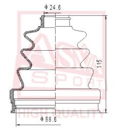 Шрус внутренний 27x126 NISSAN NISSAN TERRANO I WD21 nsiu-ter
