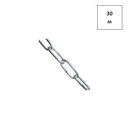 ЦЕПЬ 6х42 оц.DIN763 С ДЛИННЫМ ЗВЕНОМ 30м FORTLUFT sts027224