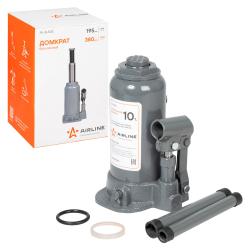 Домкрат бутылочный 10т 195-380мм (AJ-B-10S)