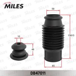 DB47011 Пыльник+отбойник d10/h48x194 (к-т на 1 амортизатор) универсальный