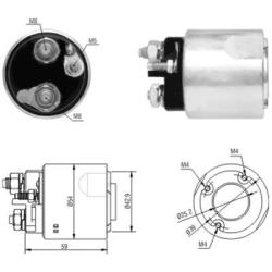 Реле втягивающее Nissan Kubistar 1.6 16V 46062