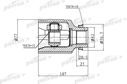 ШРУС PCV1172