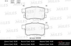 E410195 Колодки тормозные HONDA ACCORD 2.0-2.4 МКПП 08- задние LowMetallic