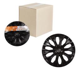 Колпаки колесные 15" "Волтек", черный глянец, карбон, компл. 2 шт. (AWCC-15-17)