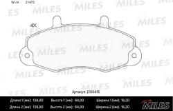 E100415 Колодки тормозные FORD TRANSIT R14" 91-00 передние SemiMetallic
