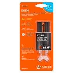Клей эпоксидный, жидкий двухкомпонентный,шприц, прозрачный, 2*3 мл. (ADGC004)
