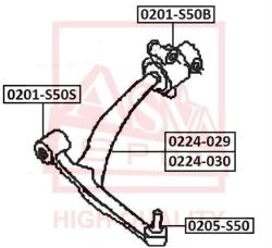 Рычаг передний правый NISSAN NISSAN INFINITIFX45/35 (S50) 0224-029