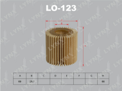 Фильтр масляный TOYOTA Camry 3.5 06>,LEXUS RX 350/450h 09> LO-123