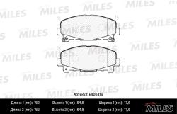 E400416 Колодки тормозные HONDA ACCORD 2.0/2.4 АКПП 08- передние LowMetallic