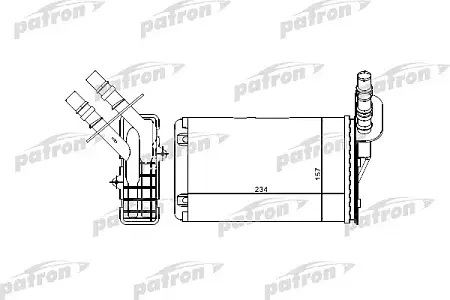 PRS2071 Радиатор отопителя