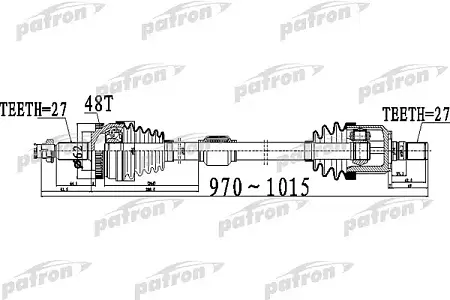 PDS0506 Полуось