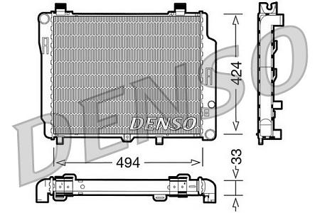 Радиатор охлажд. ME C200 D/220 D drm17074