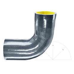 Силиконовый изгиб-переходник 57-63мм 90 градусов shb576390