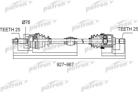 PDS0502 Полуось