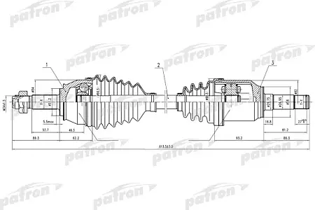 PDS0635 Полуось