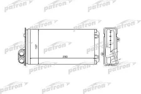 PRS2068 Радиатор отопителя