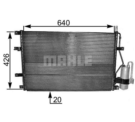 Конденсер кондиционера VOLVO V70 II / S80 ac227000s